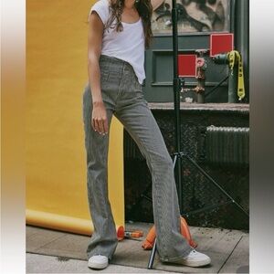 We the Free Jayde High Rise Striped Flare Leg Jeans NWT size 25